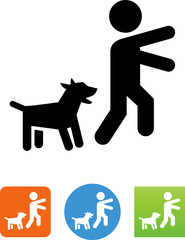 Beware Of Dog Icon - Illustration