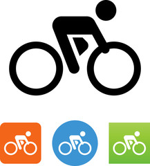 Bicycle Racer Icon - Illustration