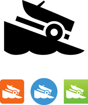 Boat Ramp Icon - Illustration
