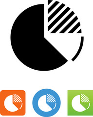 Business Pie Graph Icon - Illustration
