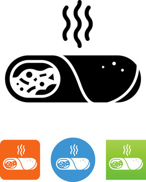 Burrito Icon - Illustration
