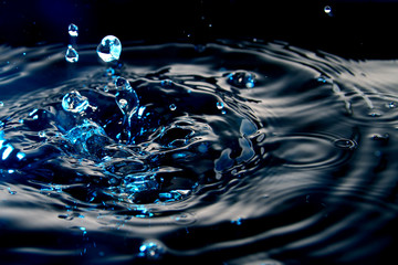 Water background / Water is a transparent and nearly colorless chemical substance that is the main...