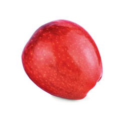 Red apple on white background