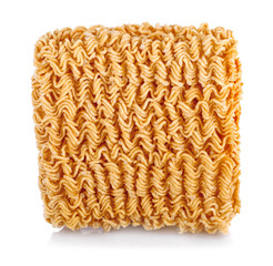 asian ramen instant noodles isolated on white background