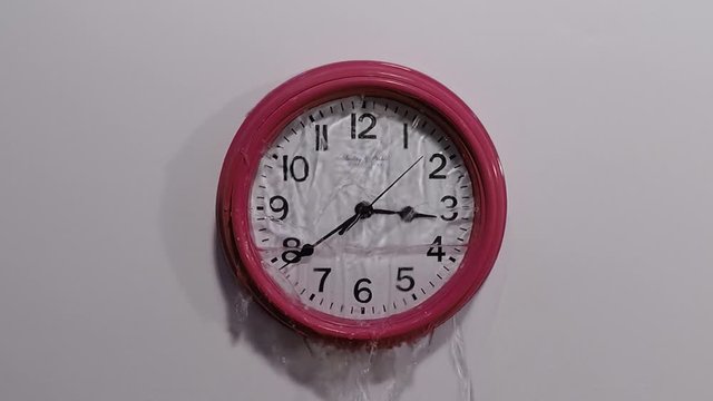 Water Clock Falls Apart 