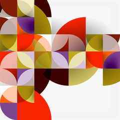 Modern geometrical abstract background circles