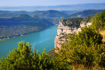 landscape with lake. Catalonia,  Spain