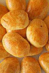 Baked ruddy patties background