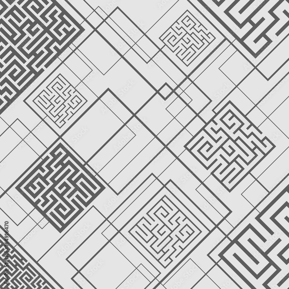 Poster abstract background with labyrinths. maze background.