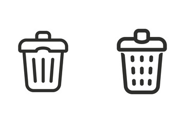 Bin vector icon.