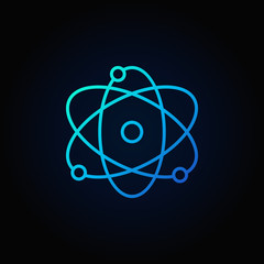 Atom blue icon