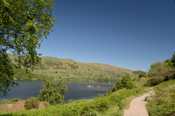 Lake shore path, Ullswater, English Lake District