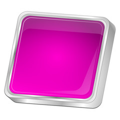 blank Button - 3D illustration