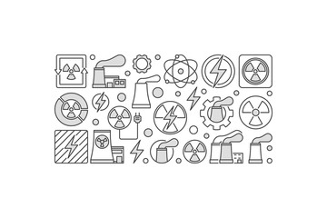 Nuclear power minimal illustration