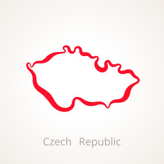Czech Republic - Outline Map