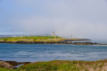 Fototapeta na wymiar Brier Island Lighthouse, Nova Scotia