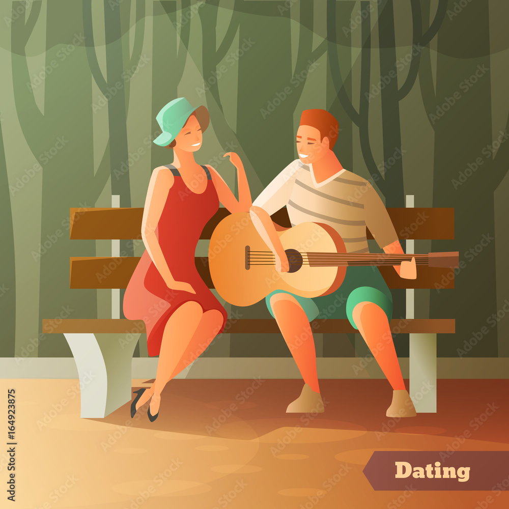 Poster forest serenade dating background