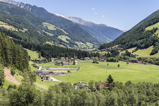 Valle Aurina, sulle Alpi italiane del Sud Tirolo