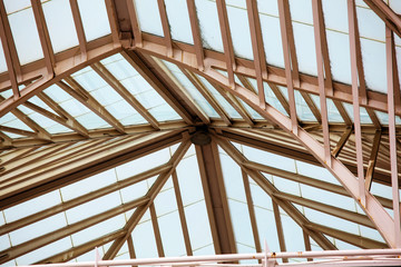 Modern building exterior . Detail of modern architecture