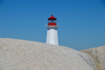 Fototapeta na wymiar Peggys Cove Lighthouse