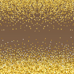 Abstract gold glitter splatter background for the card, invitation, brochure, banner, web design.