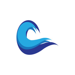 Fototapeta na wymiar wave logo
