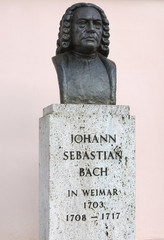 Büste von Johann Sebastian Bach in Weimar