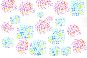 紫陽花　壁紙　アジサイ　パターン　イラスト　コラージュ