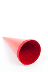 Colorful school cone for first day of school