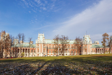 The Grand Palace in Tsaritsino Park in Moscow in Autumn