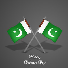 illustration of background on the occasion of Pakistan Defence Day 