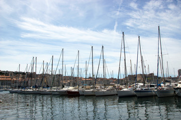 Fototapeta na wymiar Port de Marseille, France