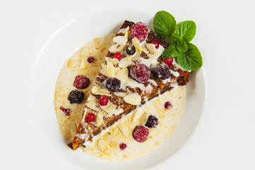 fruit cake with almonds