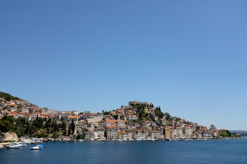 Fototapeta na wymiar oldtown of Sibenik panorama, croatia
