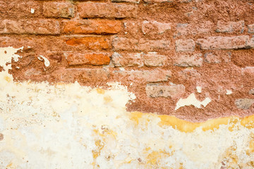 Old red brick wall textures and backgrounds