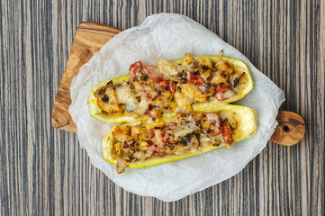 stuffed zucchini