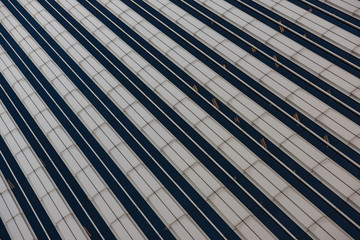 Business concept - corporate shapes of a corporate building in Madrid;