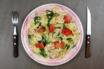 Pasta tagliatelle