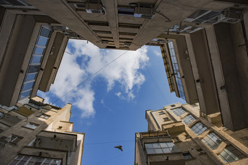 Modernist architecture from 1930's in Bucharest city center