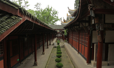 Naklejka premium Templo Shengshou o de la longevidad, Dazu, China