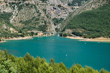 Lac (Lake) de Sainte-Croix  (Sainte-Croix-du-Verdon) and Grand Canyon du Verdon, Provence, France