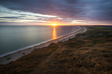 The view from the top  of Hengistbury Head in Dorset.