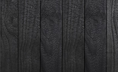 Fototapeta premium Charred Siding black wood texture
