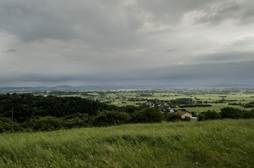 Fototapeta na wymiar panorama z Beskidu 