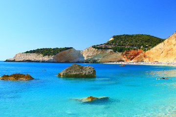 Fototapeta premium Porto Katsiki beach in Lefkada, Greece