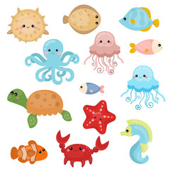 Cute sea creatures.