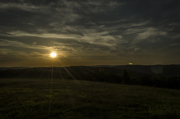 Naklejka premium zachód słońca 