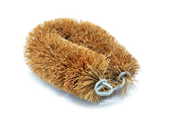 Coconut husk brush