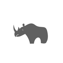 Rhino silhouette vector