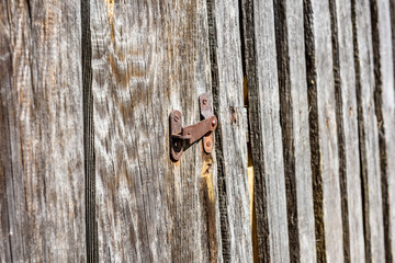 wooden plank with splinters and cracks